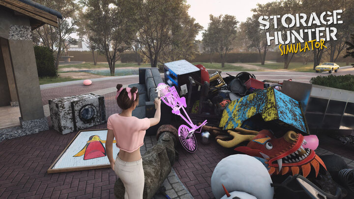 [Translate to German:] Storage Hunter Simulator, viewing the loot