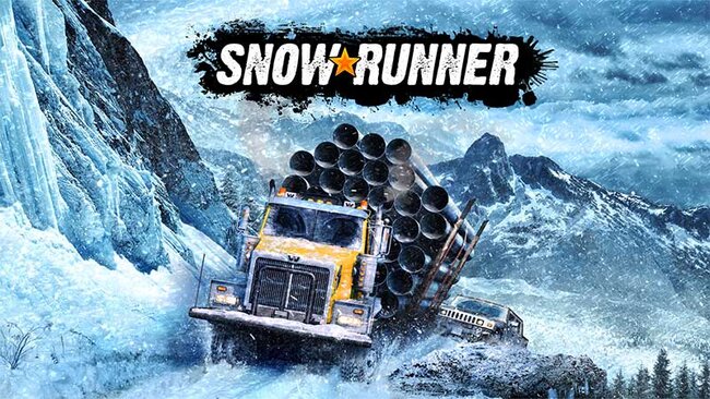 SnowRunner Logo & Truck