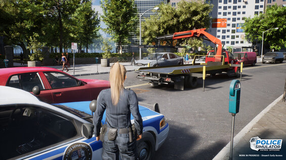[Translate to German:] Police Simulator: Patrol Officers Towtruck