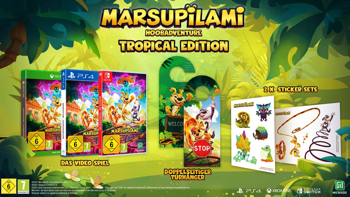 Marsupilami: Hoobadventure - Tropical Edition Inhalte